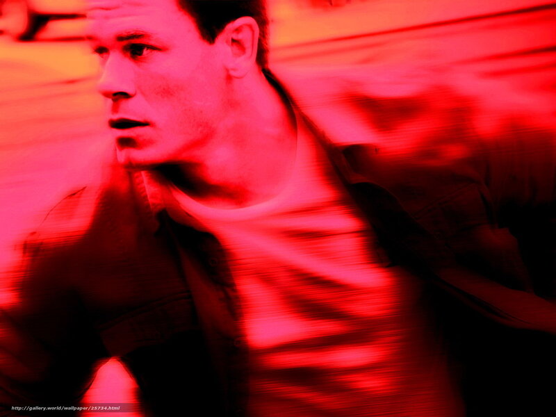 man in red light motion