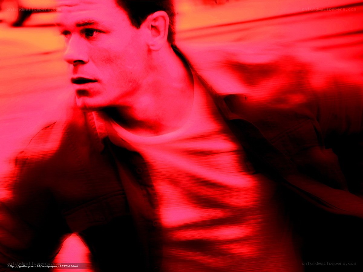 man in red light motion