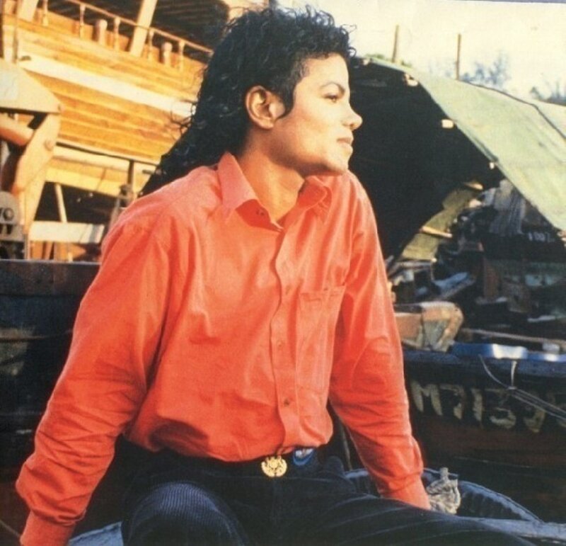 Man in Red Shirt — Contemplative