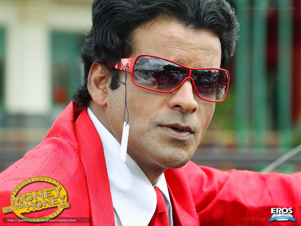 Man in red suit and sunglasses
