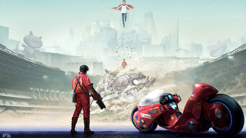 Man in Red Suit — Dramatic, Afternoon, Digital Art