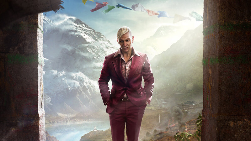 Man in Red Suit — Dramatic, Afternoon