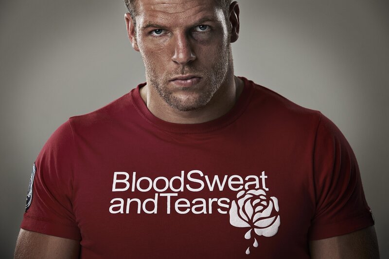 man in red t-shirt