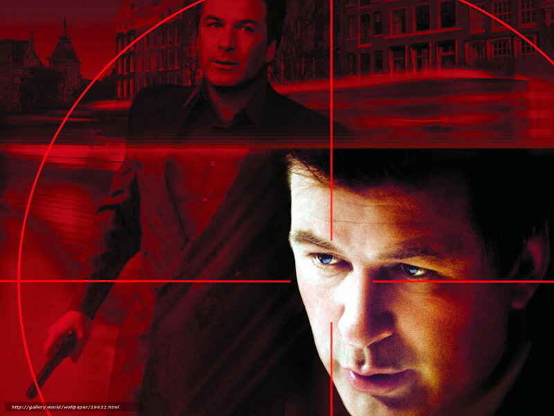 Man in red target overlay