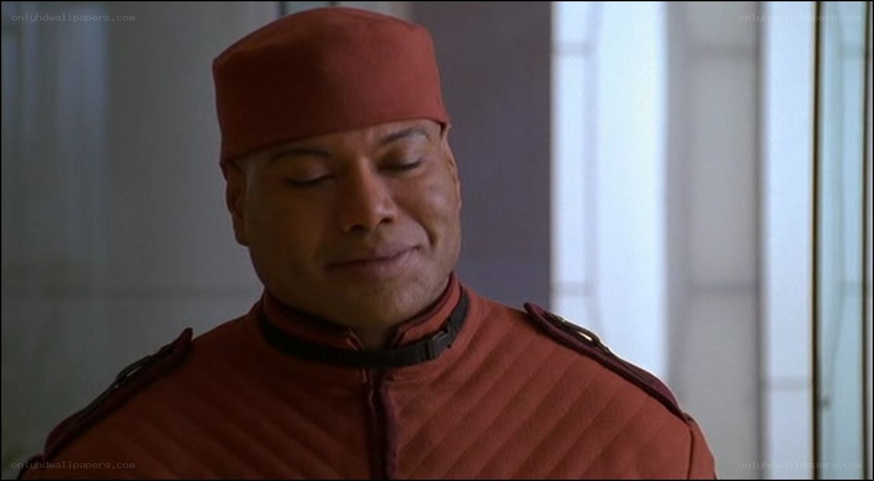 man in red uniform