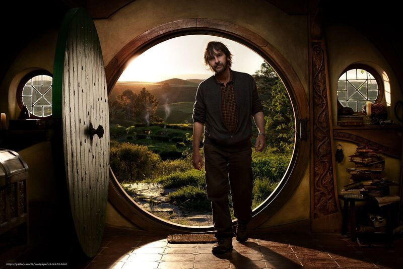 Man in Round Doorway