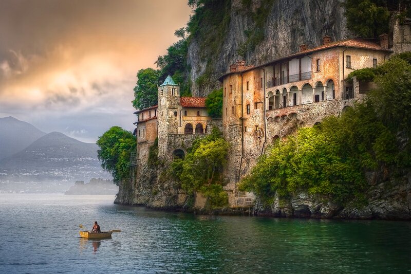 Man in Rowboat