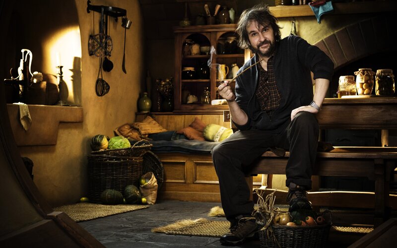 man in rustic kitchen