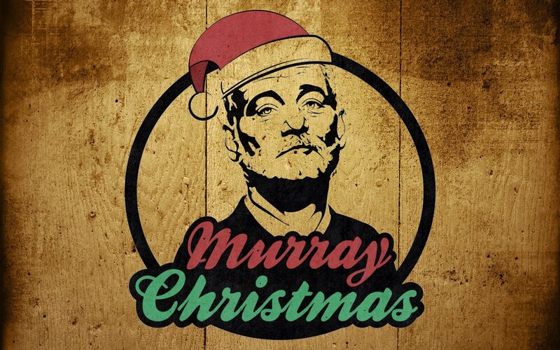 Man in Santa Hat — Brown, Festive
