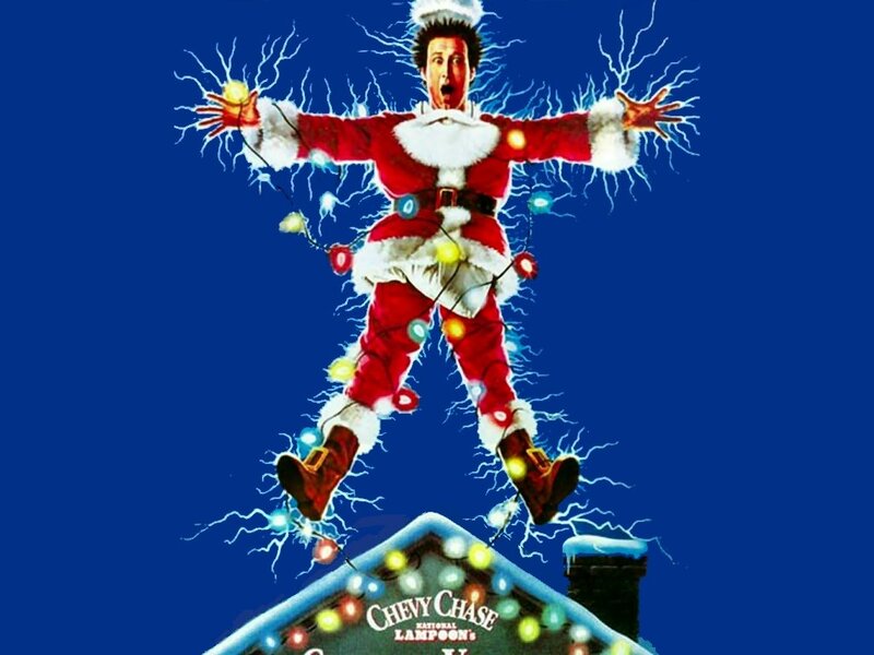 Man in Santa Suit — Blue