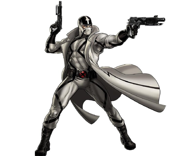 Man in Silver Suit — Gray