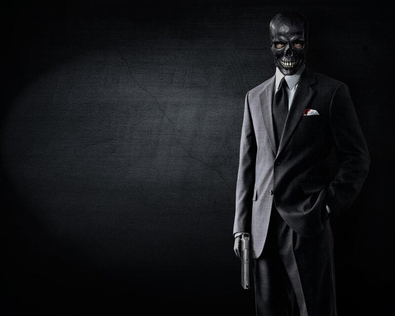 Man in Skull Mask — Black