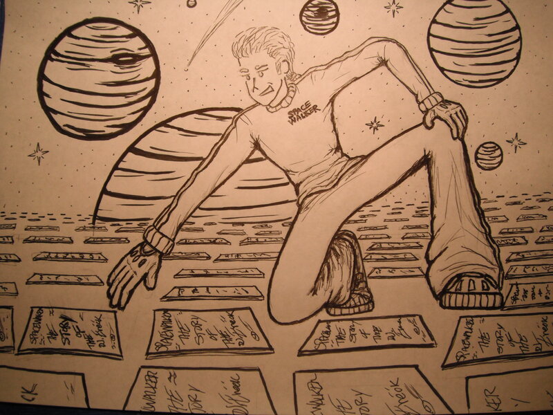 Man in Space Suit — Black, Cosmic