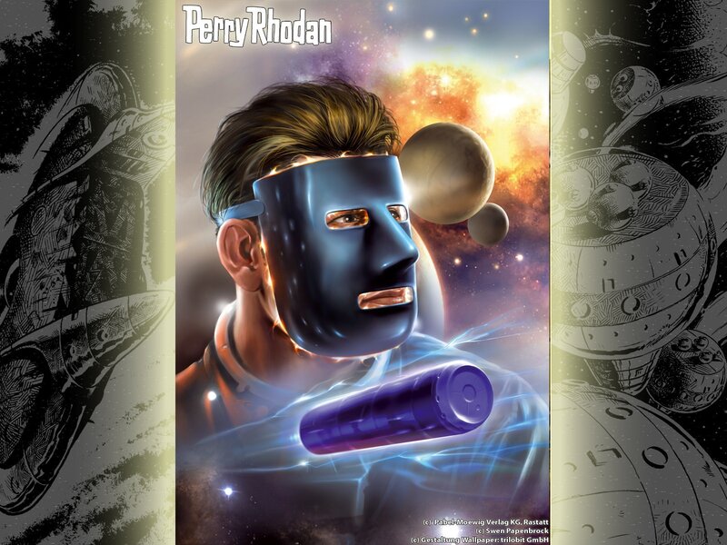 Man in Space Suit — Blue, Dramatic