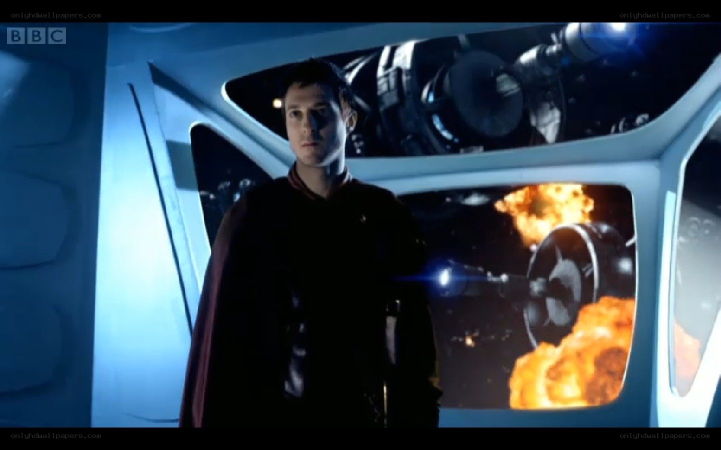 man in spaceship cockpit