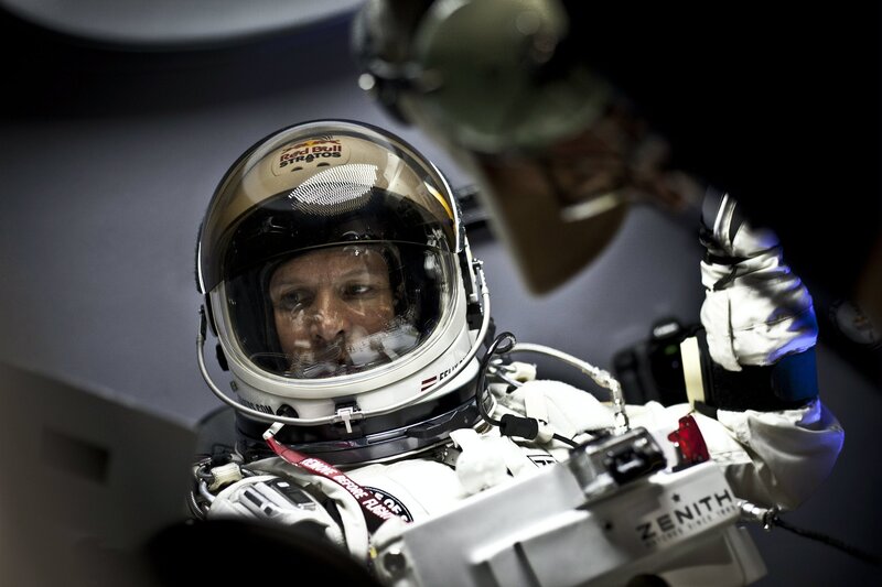 Man in Spacesuit — White, Dramatic, Photograph
