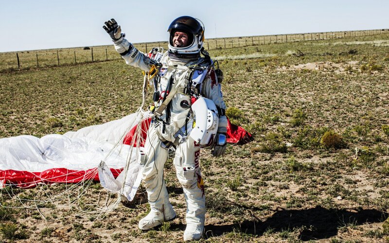 Man in Spacesuit — White