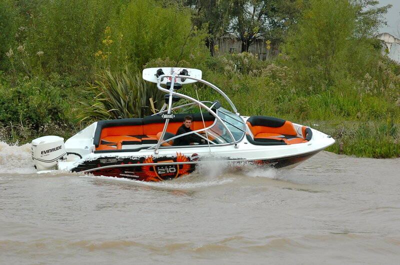 Man in Speedboat