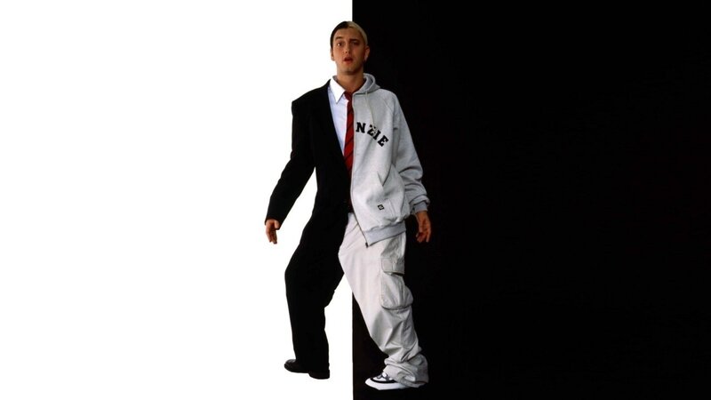 Man in Split Outfit
