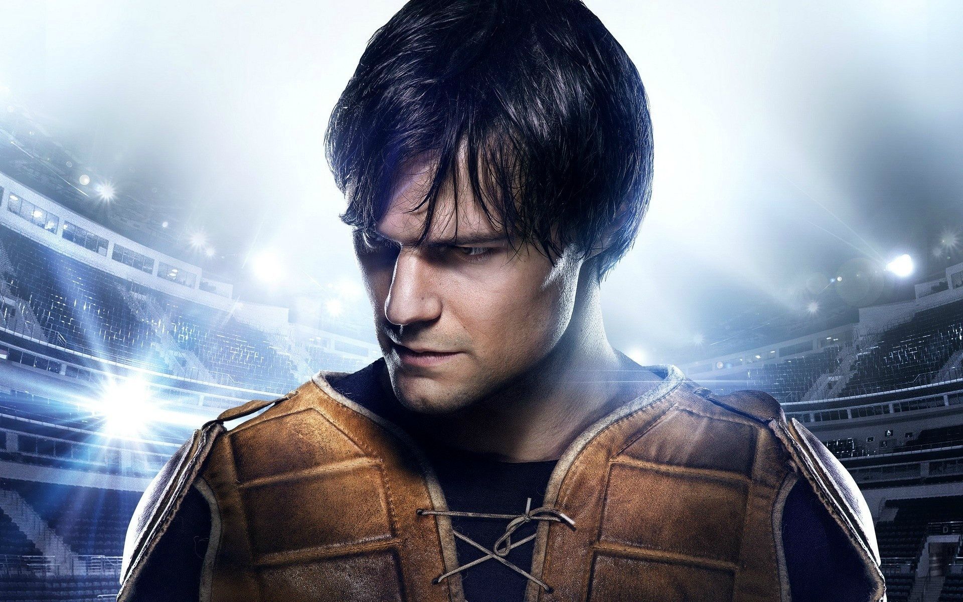 man in stadium armor