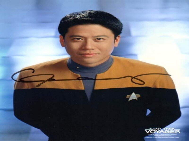Man in Starfleet Uniform — Black, Neutral, Photograph
