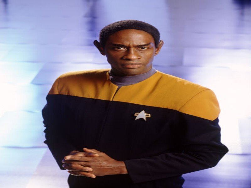Man in Starfleet Uniform — Black, Serious