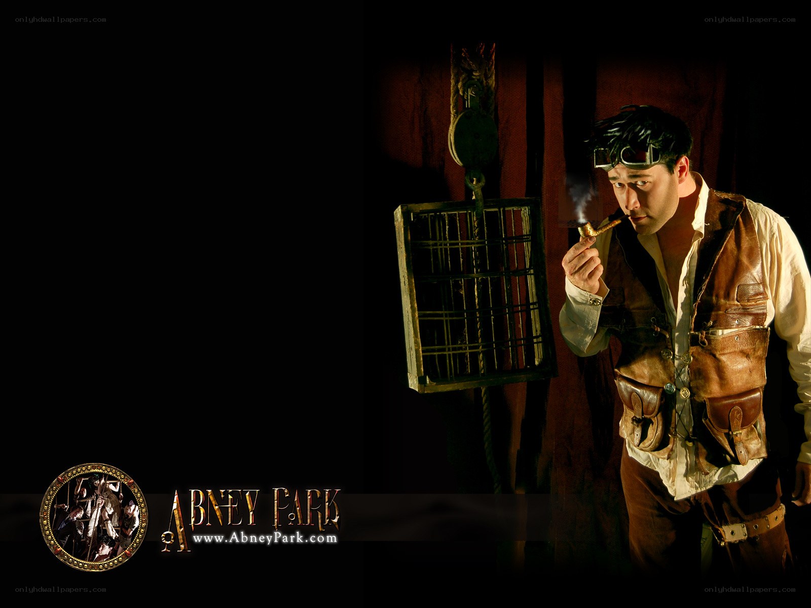 man in steampunk attire