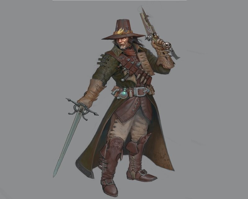Man in Steampunk Outfit — Brown