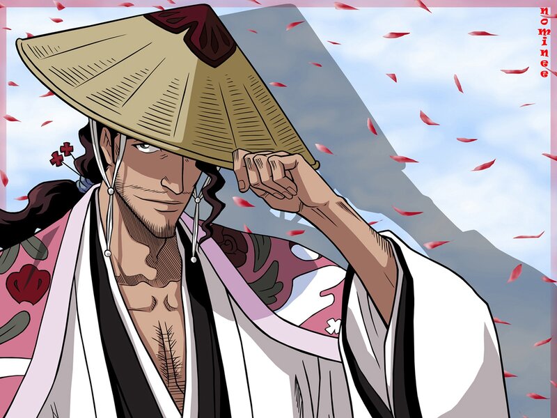 Man in Straw Hat — White, Calm