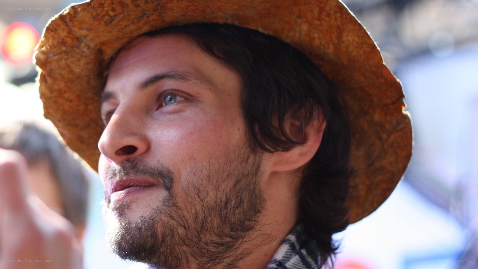 man in straw hat