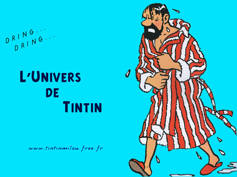 Man in Striped Robe — Blue