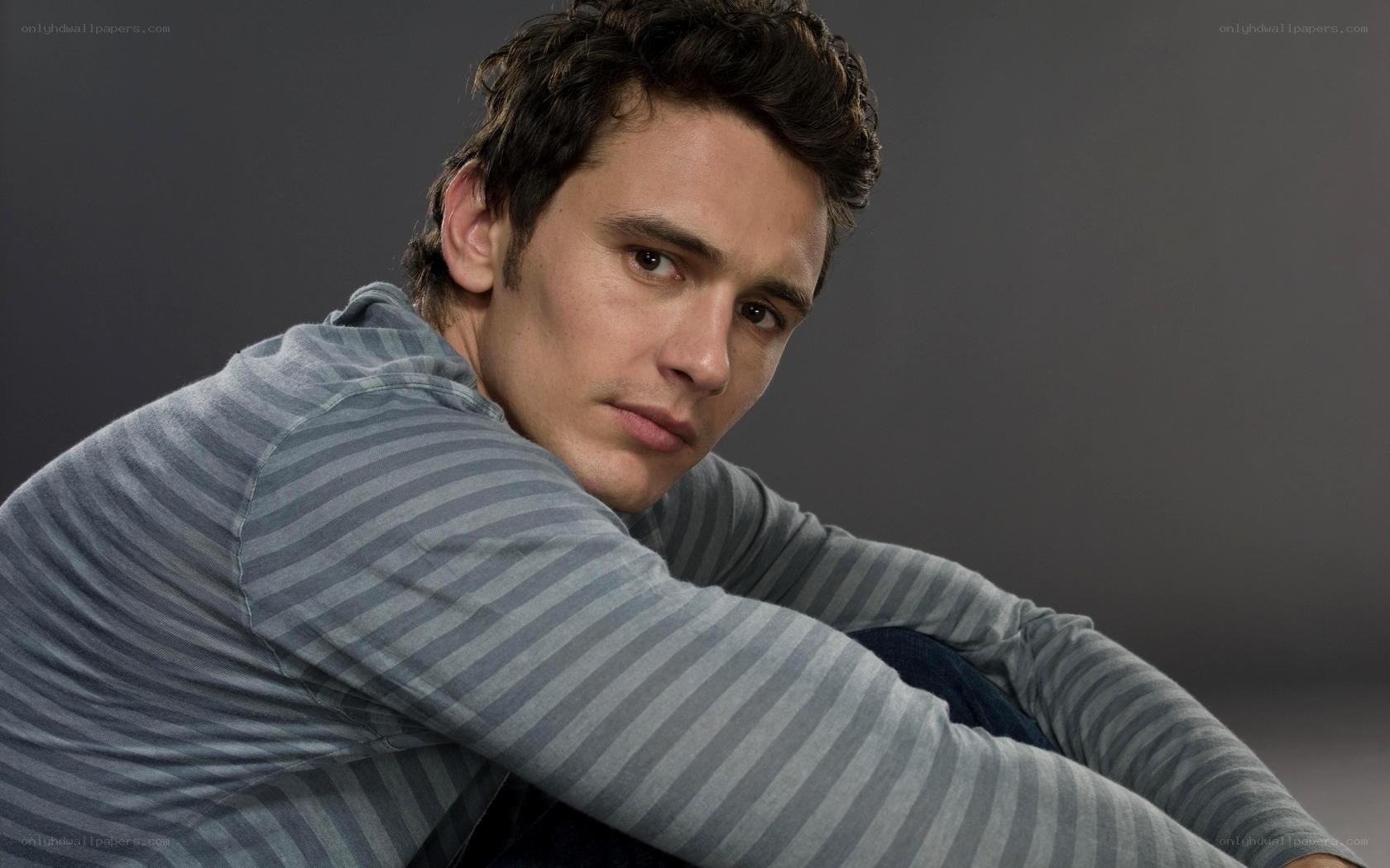man in striped shirt