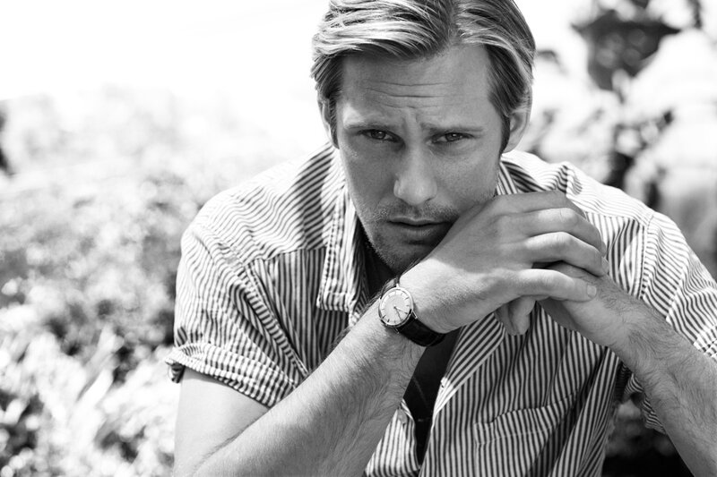 Man in Striped Shirt — Black, Serious, Afternoon