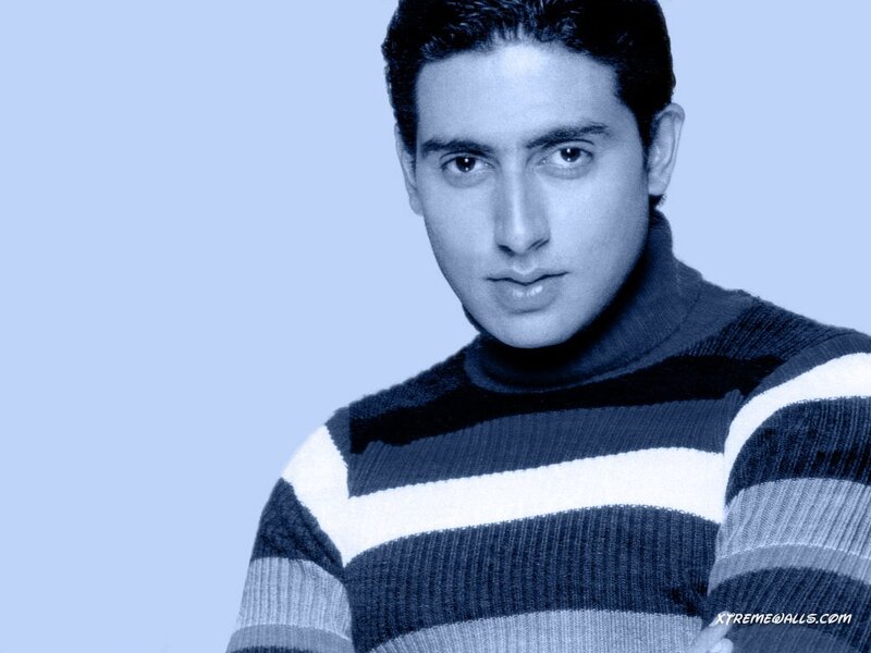 Man in Striped Sweater — Blue, Neutral, Photograph