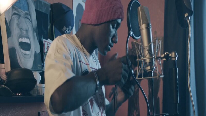 Man in Studio Recording