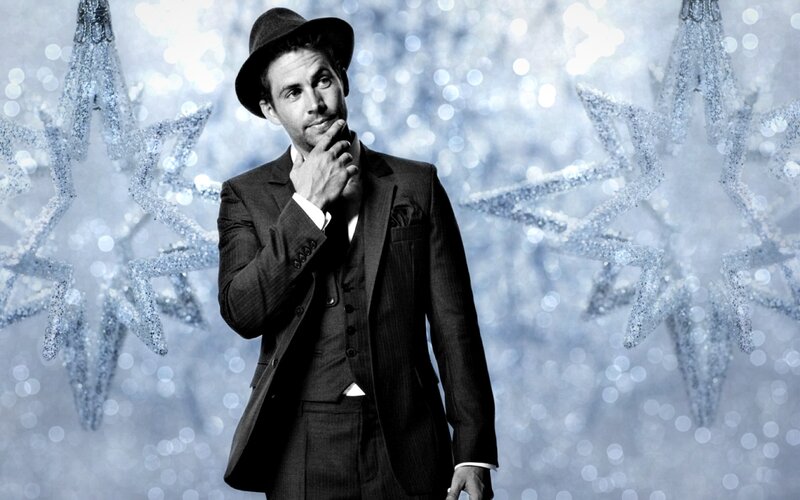 Man in Suit and Hat — Black, Festive