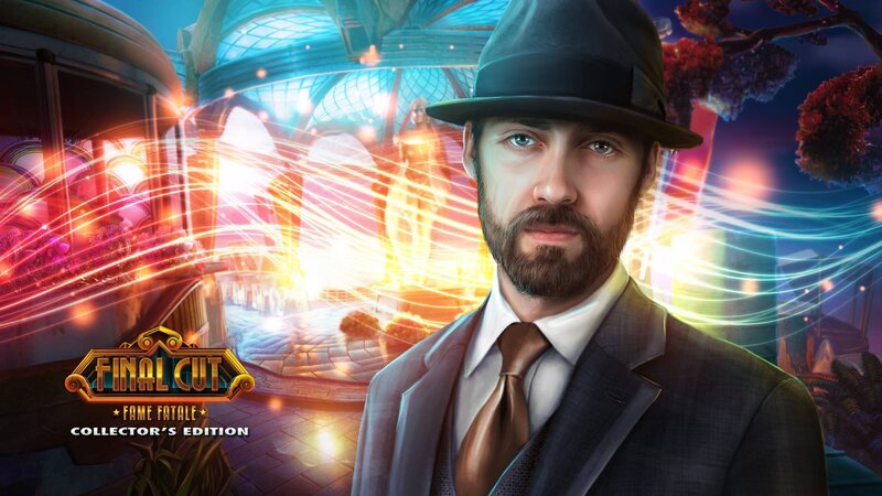 Man in Suit and Hat — Blue, Dramatic