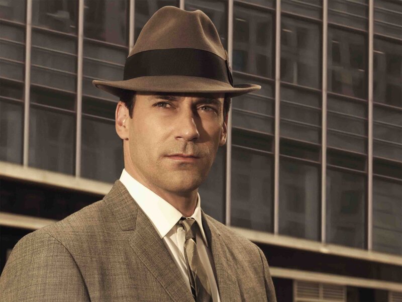 Man in Suit and Hat — Brown, Serious