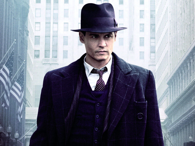 Man in Suit and Hat — Purple