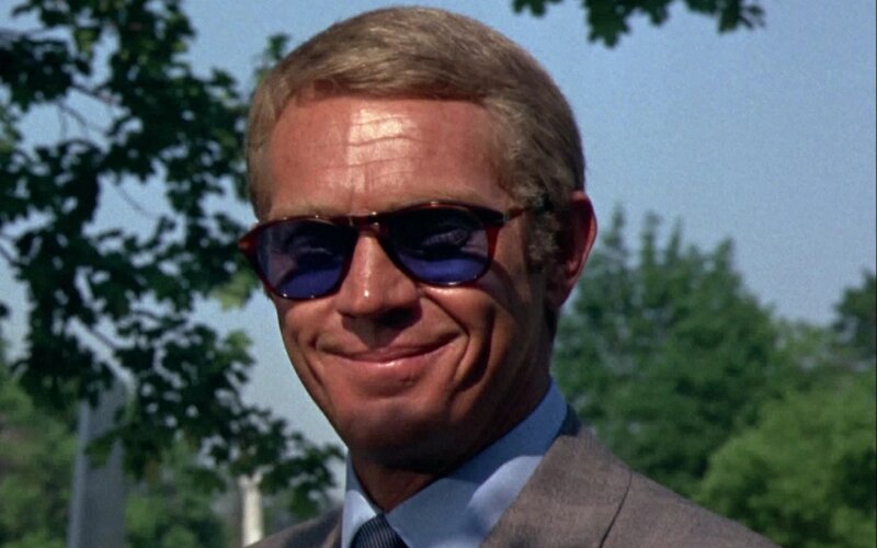 Man in Suit and Sunglasses — Blue, Calm