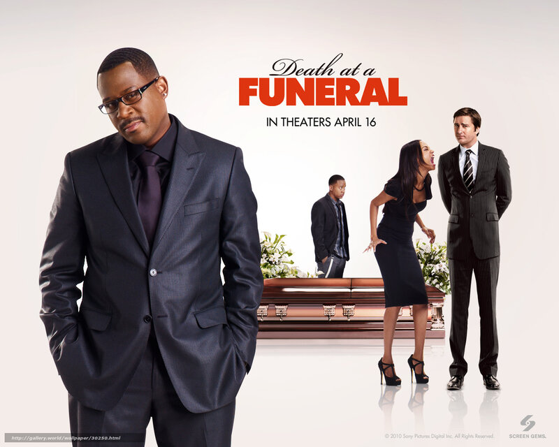 Man in Suit at Funeral — White