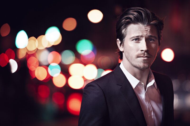 Man in Suit at Night — Black, Dramatic