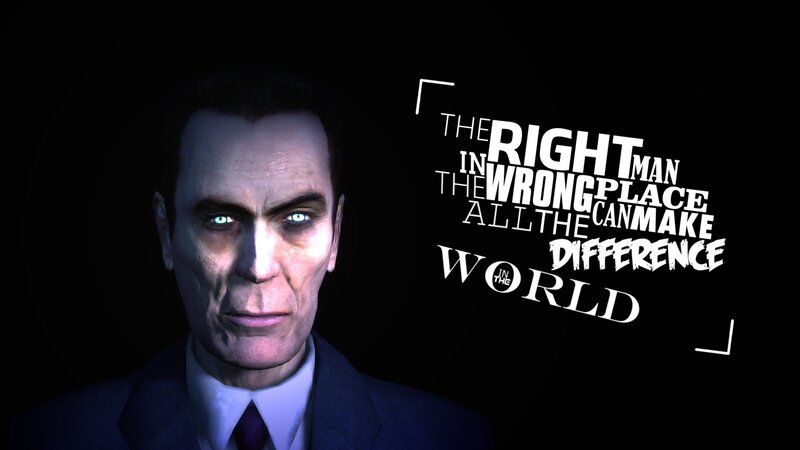 Man in Suit — Black, Dramatic, 3d Render, Text