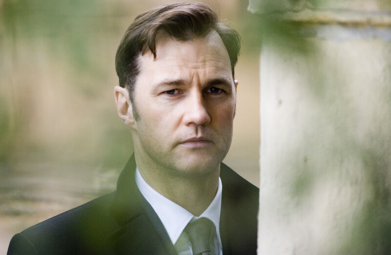 Man in Suit — Black, Serious, Photograph, Tie, Column