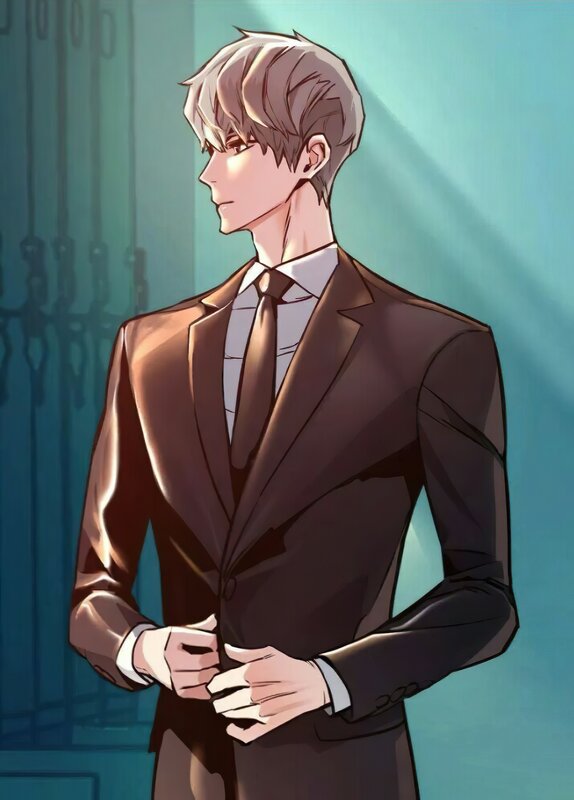 Man in Suit — Brown, Dramatic, Manga