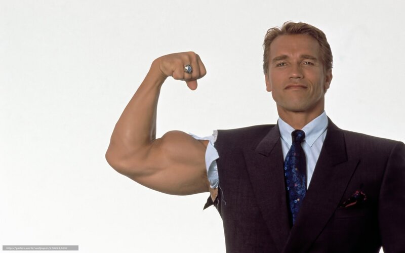 Man in Suit Flexing
