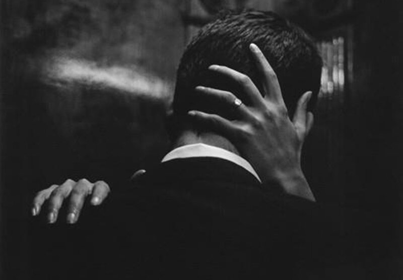 Man in Suit from Behind — Black