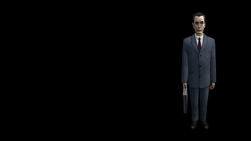 man in suit holding briefcase