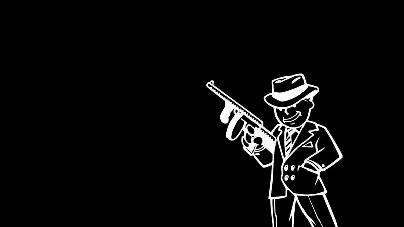 Man in Suit Holding Gun — Black, Confident
