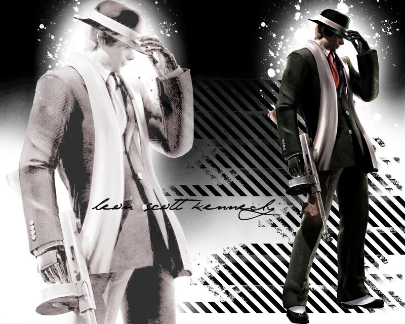 Man in Suit Holding Gun — Black, Dramatic